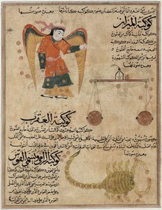 Ms E-7 fol.24a Szűz, Mérleg és Skorpió, Zakariya