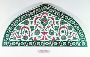 Csempézett áthidaló, Isztambulból, Törökországból (fajansz) alkotó: Islamic School