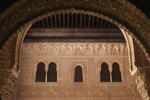 Kilátás a palotára a Mexuar teraszáról (lásd még: 249979) alkotó: Islamic School