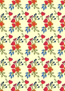 Flora print, 2015 (vágott papír) alkotó: Isobel Barber