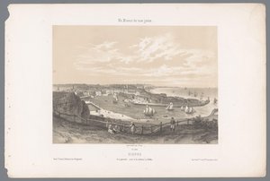 Dieppe kilátása a Pollet szikláról Dieppe. Vue générale, prize de la falaise du Pollet (cím a tárgyon) Kortárs Franciaország (sorozat címe) La France de nos jours (sorozat címe a tárgyon)