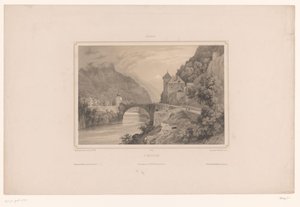 Kilátás a svájci Saint-Maurice-ra St. Maurice (cím a tárgyon) Arcok Svájcban (sorozat címe) Suisse (sorozat címe az objektumon)