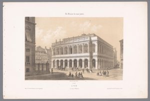 Kilátás a Lyoni Operaházra Lyons. Le Grand Théâtre (cím a tárgyon) Kortárs Franciaország (sorozat címe) La France de nos jours (sorozat címe a tárgyon)