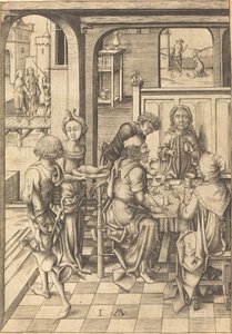 Krisztus Emmausban alkotó: Israhel van Meckenem