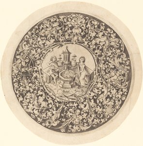Kördísz egy kút közelében játszó zenészekkel, c. 14951503. alkotó: Israhel van Meckenem