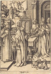 Joachim áldozata c. 14901500. alkotó: Israhel van Meckenem