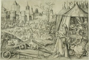 Judit, 1495 körül alkotó: Israhel van Meckenem