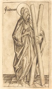 Szent András, c. 14701480. alkotó: Israhel van Meckenem