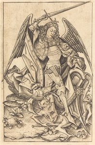 Szent Mihály, c. 14701480. alkotó: Israhel van Meckenem