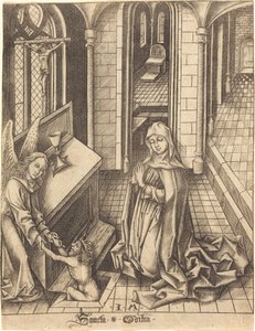 Szent Ottília, c. 14751480. alkotó: Israhel van Meckenem