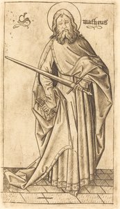 Szent Pál vagy Szent Máté , c. 14701480. alkotó: Israhel van Meckenem