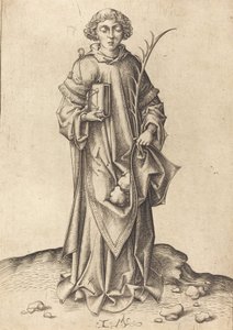Szent István. alkotó: Israhel van Meckenem
