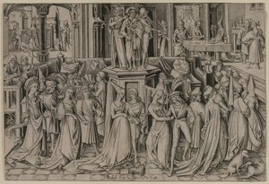 A tánc Heródes udvarában, c. 1500.