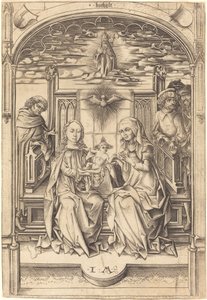 A Szent Család, c. 14751480. alkotó: Israhel van Meckenem