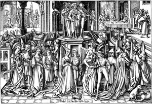 A tánc Heródes udvarában, c. 1500