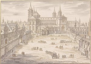 A speyeri székesegyház és a püspöki palota. 1621