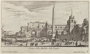 Piazza della Madono delle Popolo alkotó: Israël Silvestre