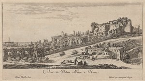 Kilátás a Palazzo Maiorra Rómában alkotó: Israël Silvestre
