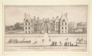Kilátás a Chateau Liencourtról: Az előudvar