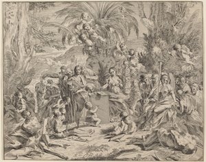 A festészet allegóriája alkotó: Italian 17th Century, after Pietro Testa