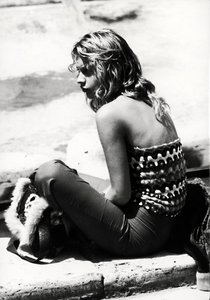 Egy fiatal hippi, 1970 körül alkotó: Italian Photographer
