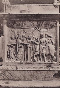 Ara Del Tempio Di Mercurio Di Vespasianus, Merkúr oltára vagy Vespasianus temploma (f/w fotó) alkotó: Italian Photographer