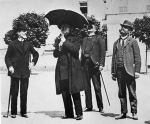 Az ábrázolt személy ARRIGO BOITO (Padova, 1842. február 24. - Milánó, 1918. június 10.) zeneszerző és librettista. alkotó: Italian Photographer