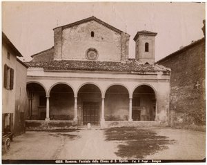 Szentlélek templom, Ravenna, Emilia-Romagna, Olaszország, Pietro Poppi fényképe, Bologna, 1900 körül alkotó: Italian Photographer