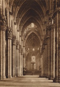 Duomo di Milano: Belső tér, főhajó (fekete-fehér fotó) alkotó: Italian Photographer