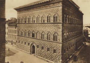 Firenze / Firenze: Palazzo Strozzi (f/w fotó) alkotó: Italian Photographer