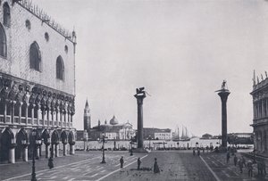 Olaszország: Velence, a Piazzetta (f/w fotó) alkotó: Italian Photographer