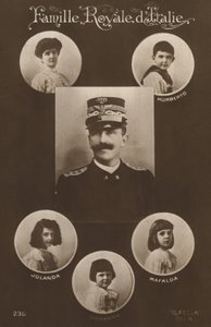 Viktor Emmánuel király és családja (f/w fotó) alkotó: Italian Photographer