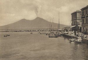Nápoly: S Lucia Col Vesuvio (f/w fotó) alkotó: Italian Photographer