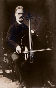 Alfredo Piatti (1822-1901) olasz zeneszerző és csellóművész portréja alkotó: Italian Photographer