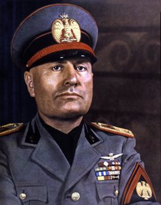 Mussolini portréja (fotó)