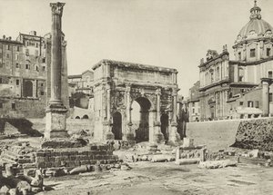 Forum Romanum, Septimius Severus boltíve a Pókasz oszlopával alkotó: Italian Photographer