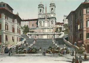 Róma, Spanyol lépcső (színes fotó) alkotó: Italian Photographer