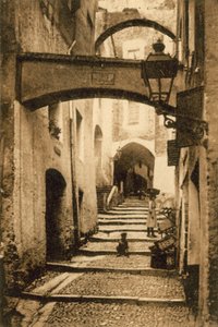 Sanremo, Óváros, Via Santa Brigida (f/w fotó) alkotó: Italian Photographer