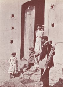 Szicília: Egy vándorzenész (fekete-fehér fotó) alkotó: Italian Photographer