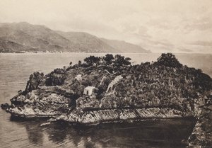 Taormina, Isola S Nicola (fekete-fehér fotó) alkotó: Italian Photographer