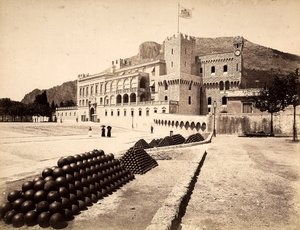 A hercegi palota Montecarlóban, a Monacói Hercegségben alkotó: Italian Photographer
