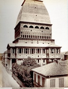 Kilátás az Antonellian Vakondra Torinóban, 1878 körül alkotó: Italian Photographer