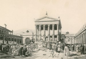 Áldozat a Jove-nak a civil fórumban (mélynyomás) alkotó: Italian School