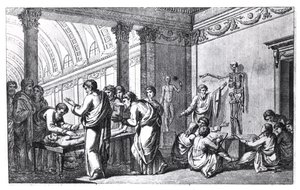 Anatómiai iskola az ókorban, Pietro Berrettini da Cortona (1596-1669) Tabulae Anatomicae című művéből, Rómában, 1778 alkotó: Italian School