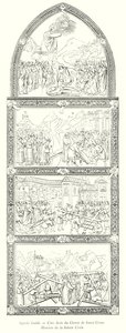 Agnolo Gaddi, A Santa Croce kórus jobb oldala, A Szent Kereszt története (metszet) alkotó: Italian School