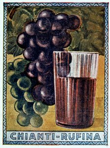 A Chianti Rufina történelmi plakátja alkotó: Italian School