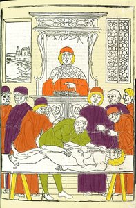 Anatómiai boncolás. Gerolamo Cardano (Cardano) (Cardanus Hieronymus), Firenzei, vésése az orvosi kezelésből alkotó: Italian School
