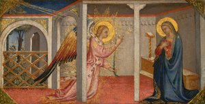 Angyali üdvözlet, Firenze, 15. század eleje-közepe (tempera a panelen) alkotó: Italian School