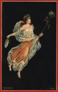 Baccante (színes litográfia) alkotó: Italian School