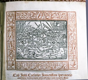 CAESAR Gaius Iulius: Caesar "Commentarii de Bello Gallico" című művéből, 1511 körül (miniatúra) alkotó: Italian School